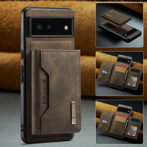 For Google Pixel 8 7 Pro 6A 7A Magnetic Leather Wallet Flip Card Slot Case Cover - Picture 13 of 17