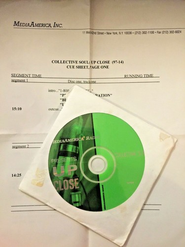 RADIO SHOW: UP CLOSE 97-14 COLLECTIVE SOUL TRIBUTE  w/INTERVIEWS & 10 TUNES - Picture 1 of 3