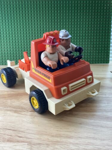 Vintage Fisher Price Highway Dump Truck #328 Vehicle Tools Figures 1979