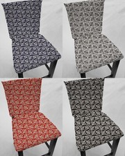 Floral Damask Dining Room Chair Back Covers or Seat Covers 4 Colors Available 