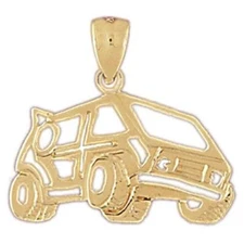 New 14k Yellow Gold Off Road Vehicle Pendant