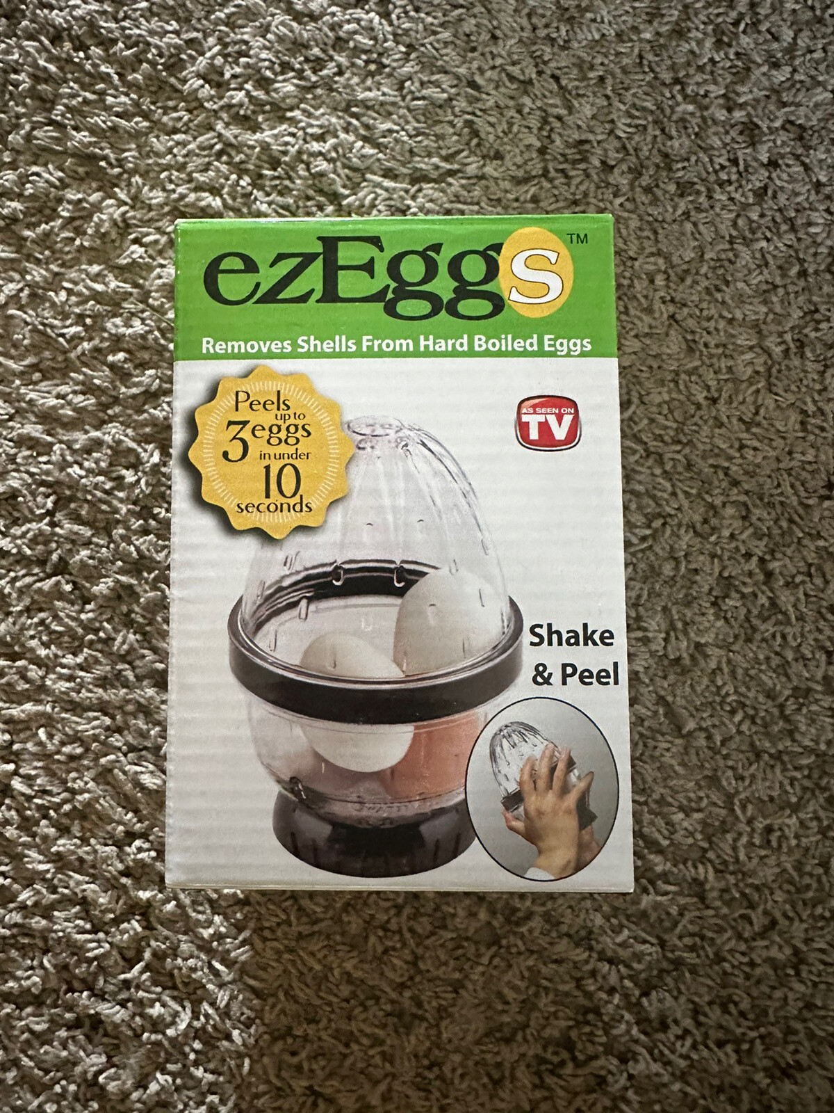 ezEggs Hard Boiled Egg Peeler 3 Egg Peeler As Seen On TV eBay