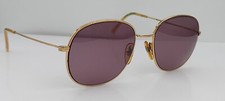 Vintage Logo Paris LM613 Gold Oval Metal Sunglasses France FRAMES ONLY