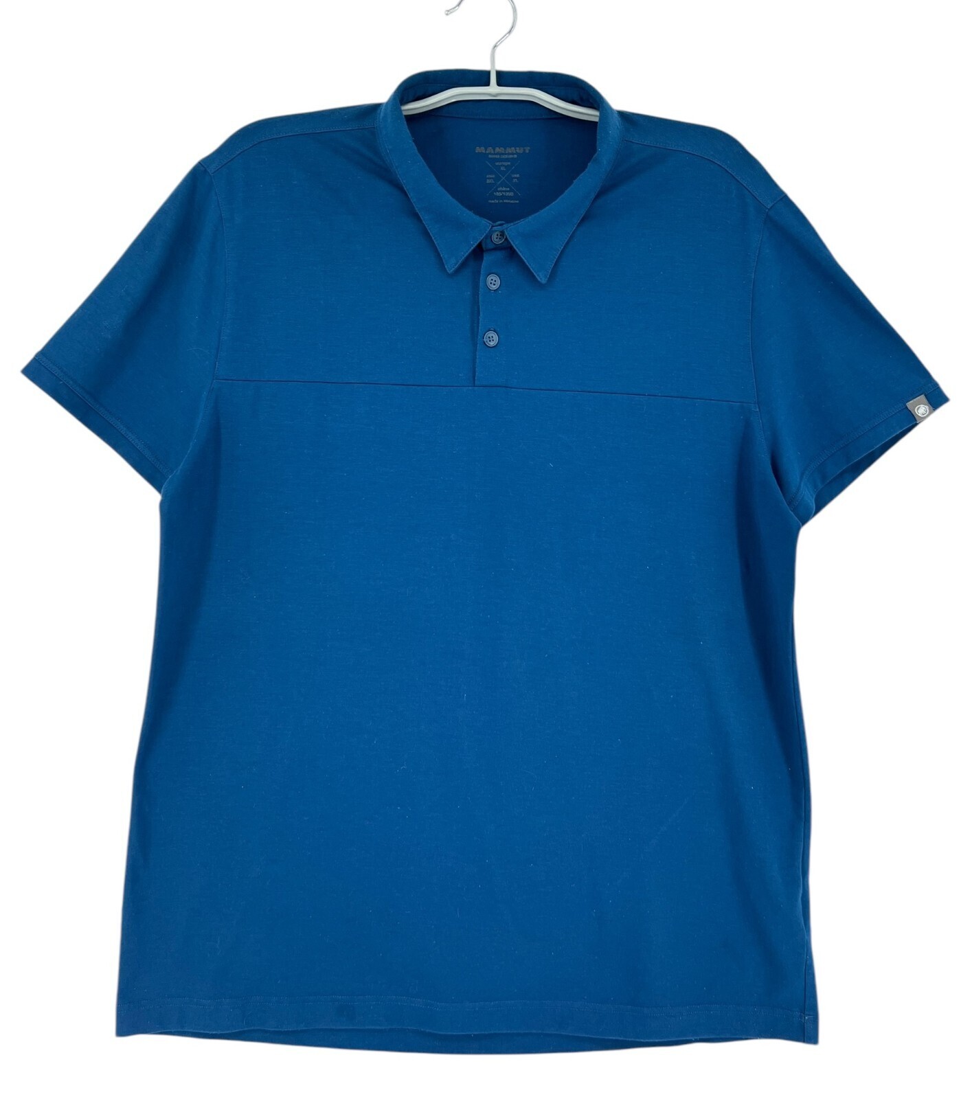 MAMMUT Camiseta Polo Casual Para Hombre Color Azul Talla XL