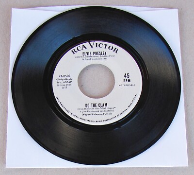 RARE PROMO Elvis Presley Do The Clam / You'll Be Gone 47-8500 NEAR MINT+