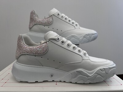 スニーカー Alexander Mcqueen White Leather Sneakers Oversize leather trainers Alexander McQueen White size 35 EU