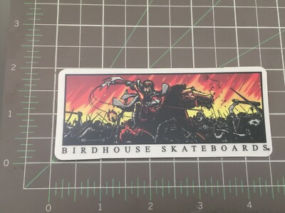 2001 Vintage Birdhouse Skateboard Sticker Steve Berra  Battlefield''