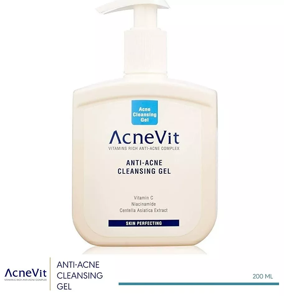 AcneVit Cleanser Gel For Oily Or Mixed Skin Anti Acne 200ml