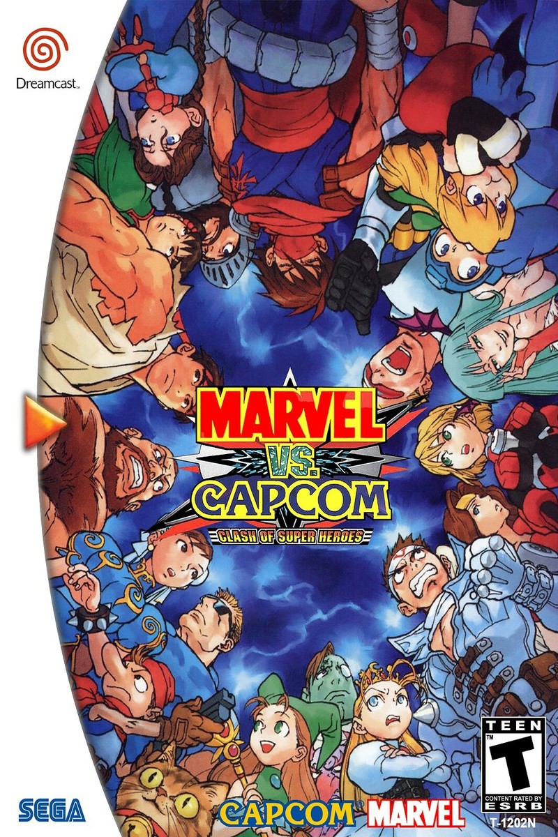 Marvel vs Capcom Dreamcast Box Art Poster Multiple Sizes Marvel vs Capcom Dreamcast Box Art Poster Multiple Sizes