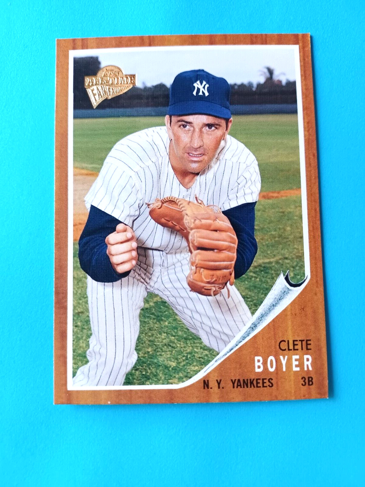 2004 TOPPS ALL-TIME FAN FAVORITES CLETE BOYER #52 1962 STYLE NEW YORK YANKEES
