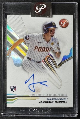 Jackson Merrill Rookie Auto 2024 Topps Pristine Encased Refractor 