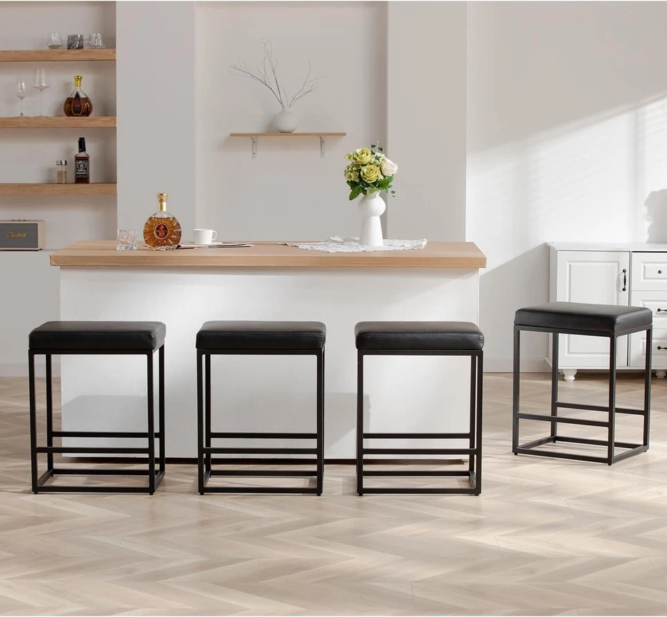 Counter Height Bar Stools,24 inch Bar Height Stools, SET of 2 - Image 3 of 4