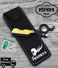 New Steel Straight Edge Barber Razor Shaving Knife Shavette and free 10 Blades