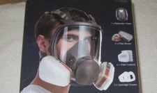 NIB HAOX REUSABLE FULL FACE RESPIRATOR