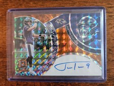 2023 Spectra Prizm on card AUTO # CS-JT Justin Tucker 10/10       RAVENS
