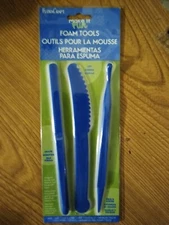 Flora Craft Make it Fun Foam Tools - 3 piece - shape, cut, tuck & scribe