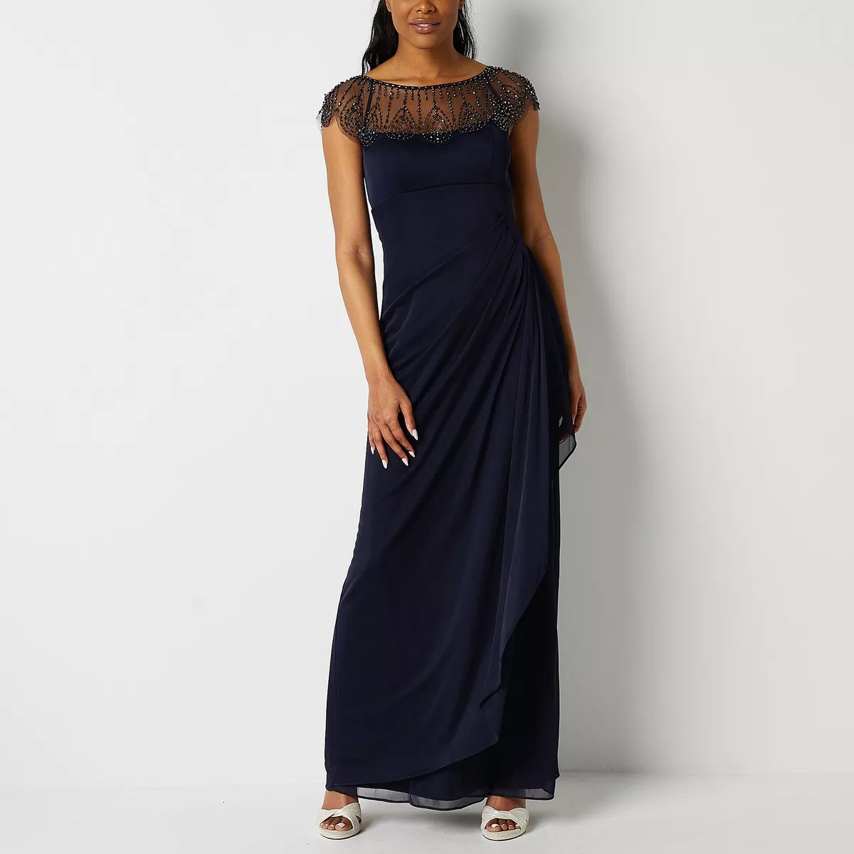 DJ Jaz Sleeveless Embellished Evening Gown