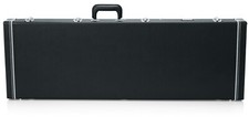 Gator Cases Deluxe Wood Case for Bass Guitars, Black - GW-BASS 