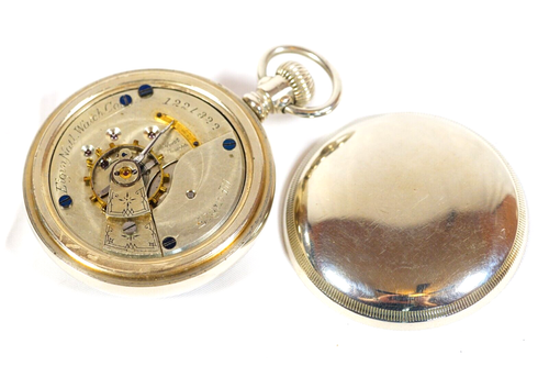 Reloj Bolsillo ELGIN 18s Modelo 4 Grado 88 Elgin Watch Illinois Watch Case Co - Imagen 6 de 9