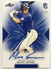 2021 LEAF PERFECT GAME MASON SWINNEY AUTO 7/15