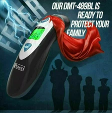NEW Sealed iProven Ear & Forehead Thermometer with Fever Alarm DMT- 489 BL Black