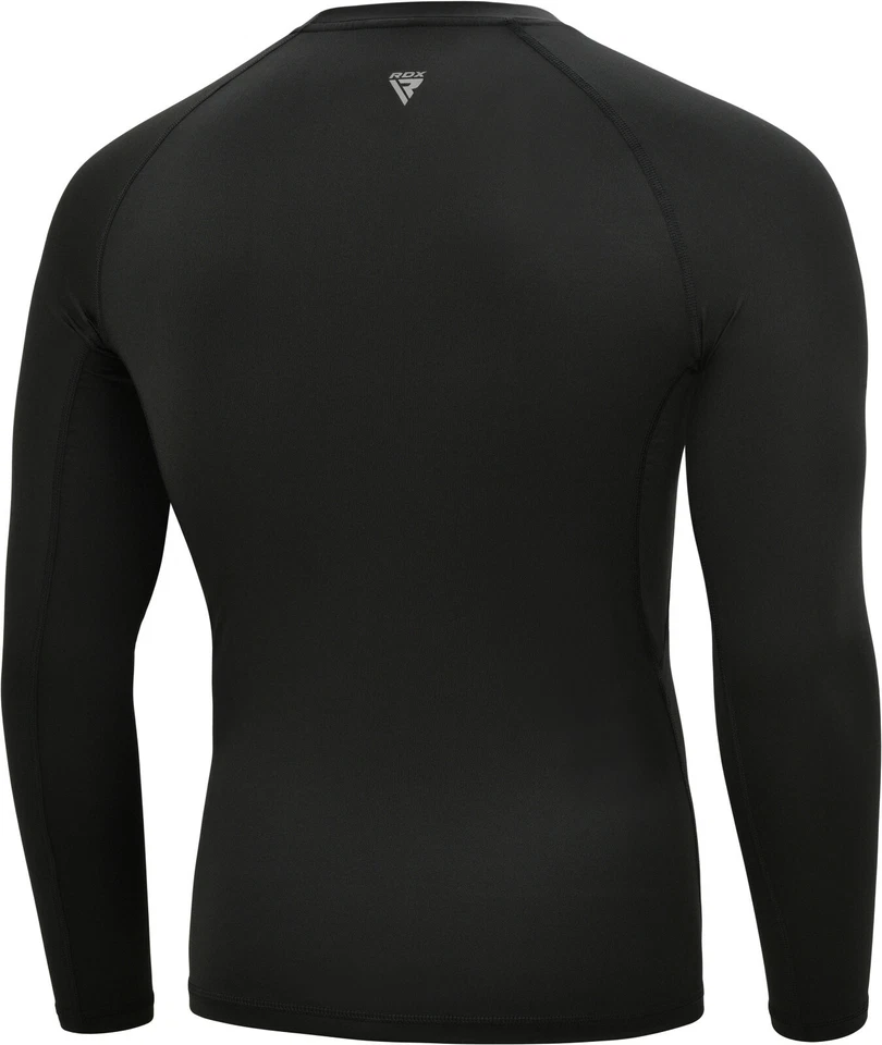 RDX Rash Guard Compression Hommes Manche Complet Plongée Sweatshirts Musculation - Photo 4/4