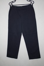LL Bean Womens Classic Fit Twill Dark Blue Chino Pants Sz 6 Pet 29x27 