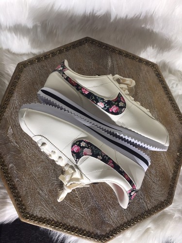 New Nike Cortez LTR VF Floral lvory BQ5297-100 Size 7y Wmns 8-5 | eBay
