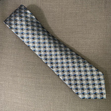 Perry Ellis Men's Neck Tie Dunstan Geo Classic Grey NWT
