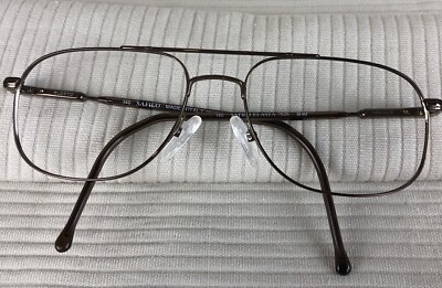 Safilo Elasta 7020 Brown Eyeglasses Frame Spring Hinge 56-17-140-40mm Italy G5