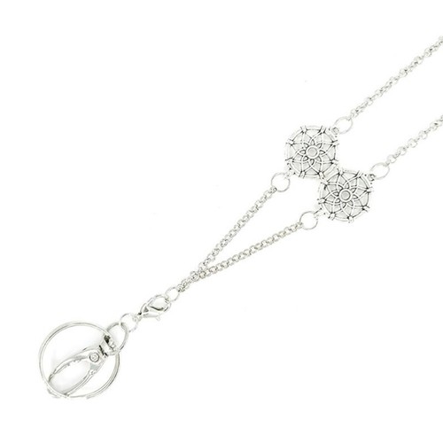 Lanyard Necklace For Key And Badge Card Holder Metal Chain Lanyards for Women - Zdjęcie 4 z 8