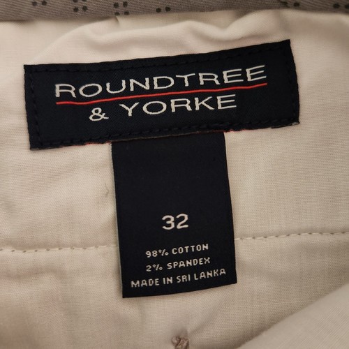 Roundtree & Yorke Mens Casual Straight Fit Flat Front Stretch Shorts Size 32 - Picture 5 of 6