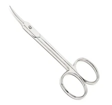 Xcel Professional Cuticle Tissue Scissors Curved Fine Point Grooming Tool