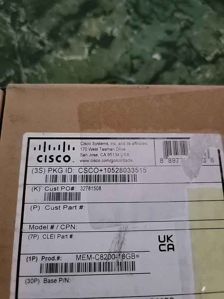 Cisco MEM-C8200-16GB  New Unopened Box - Image 2 of 2