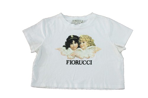 Adidas x Fiorucci Angels Crop Top T-Shirt M ED0218 White Black Tee