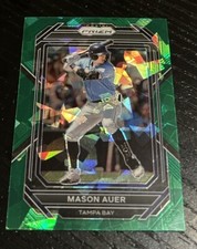 2023 Panini Prizm Mason Auer Green Cracked Ice 
