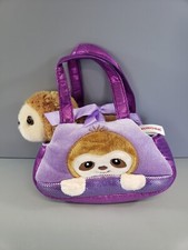 Fancy Pals Sloth and Carrier Bag Purple Plush Aurora