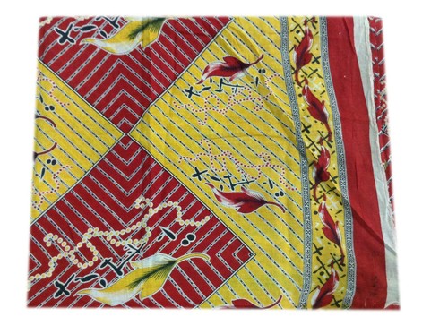 Sari Om Vintage Indiano 100% Puro Cotone Stampa Floreale Tessuto A11063 - Foto 8 di 12