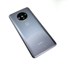 Original OnePlus 7T  HD1903 Akkudeckel Backcover Deckel Kameraglas Grau Silber B