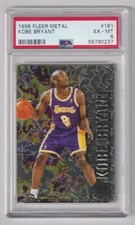 1996-97 Metal #181 Kobe Bryant PSA 6 Excellent Mint 0237