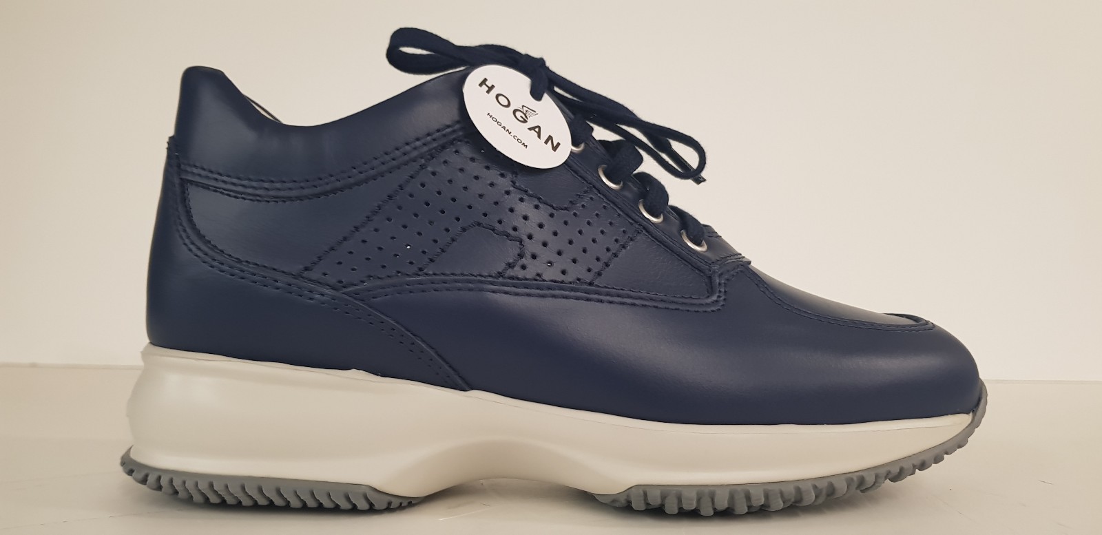 hogan interactive pelle blu