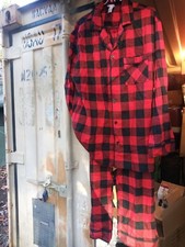 Men's Flannel Pajamas large 2 piece
