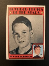1972 Topps 498 Brooks Robinson Boyhood Photos Of The Stars - Ex/NM Nice