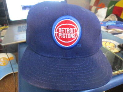 80年代デトロイトヴィンテージキャップ NWT Original 80's Blue DETROIT PISTONS Old Logo Fitted 7 1/4 Hat