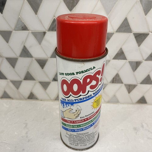 OOPS! Extreme Remover 11oz Spray Can Discontinued & HTF Paint Ink Tar + 90% Full