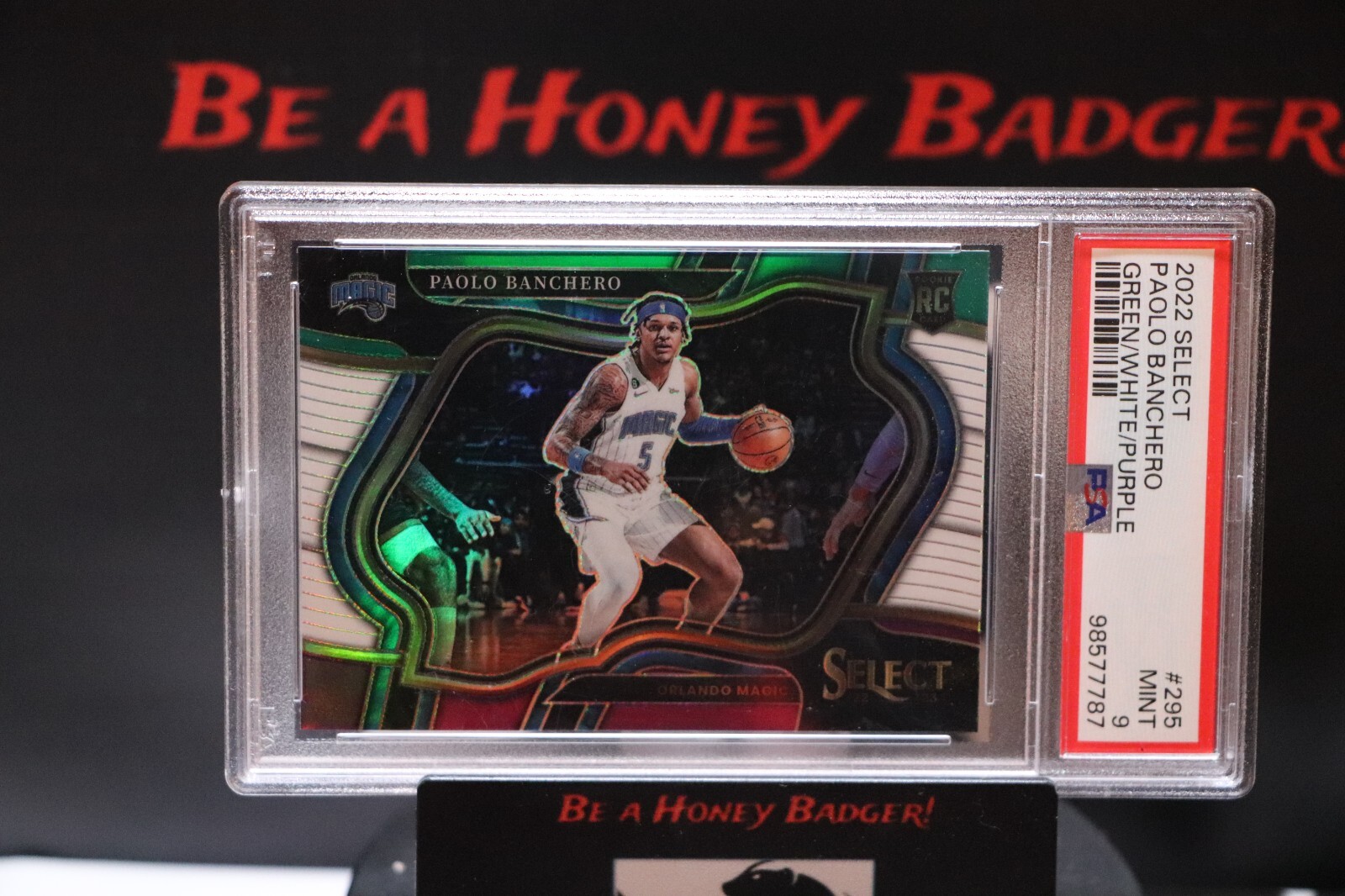 2022 Select Paolo Banchero Green/White/ Purple #295 RC