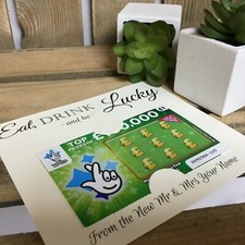 Wedding Favour Idea Scratch Card Wallet  Lottery Holder Personalised Gift Favor