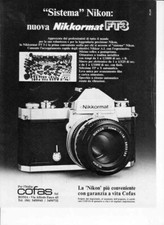 advertising Pubblicità -NIKON-NIKKORMAT FT3 1977 REFLEX FOTO  PUBBLICITA -EPOCA