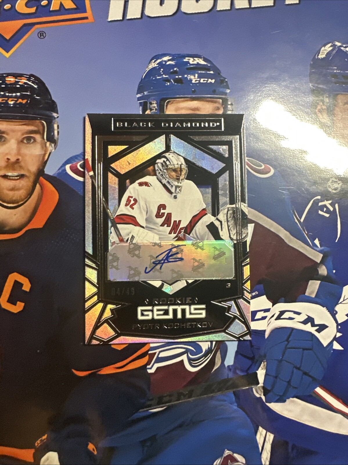22-23 UD Black Diamond Rookie Gems Pyotr Kochetkov Auto /49