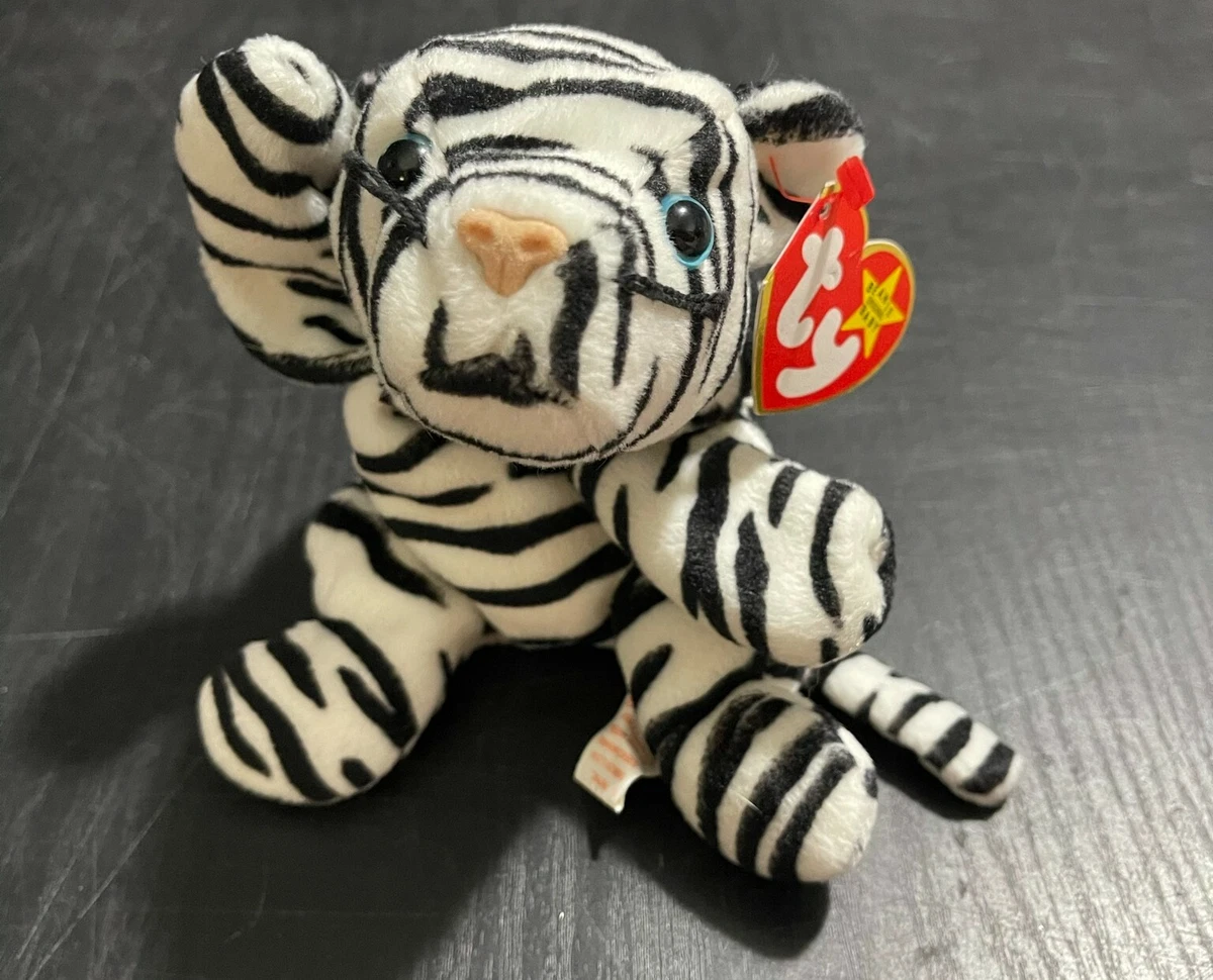 Blizzard the white cheap tiger beanie baby